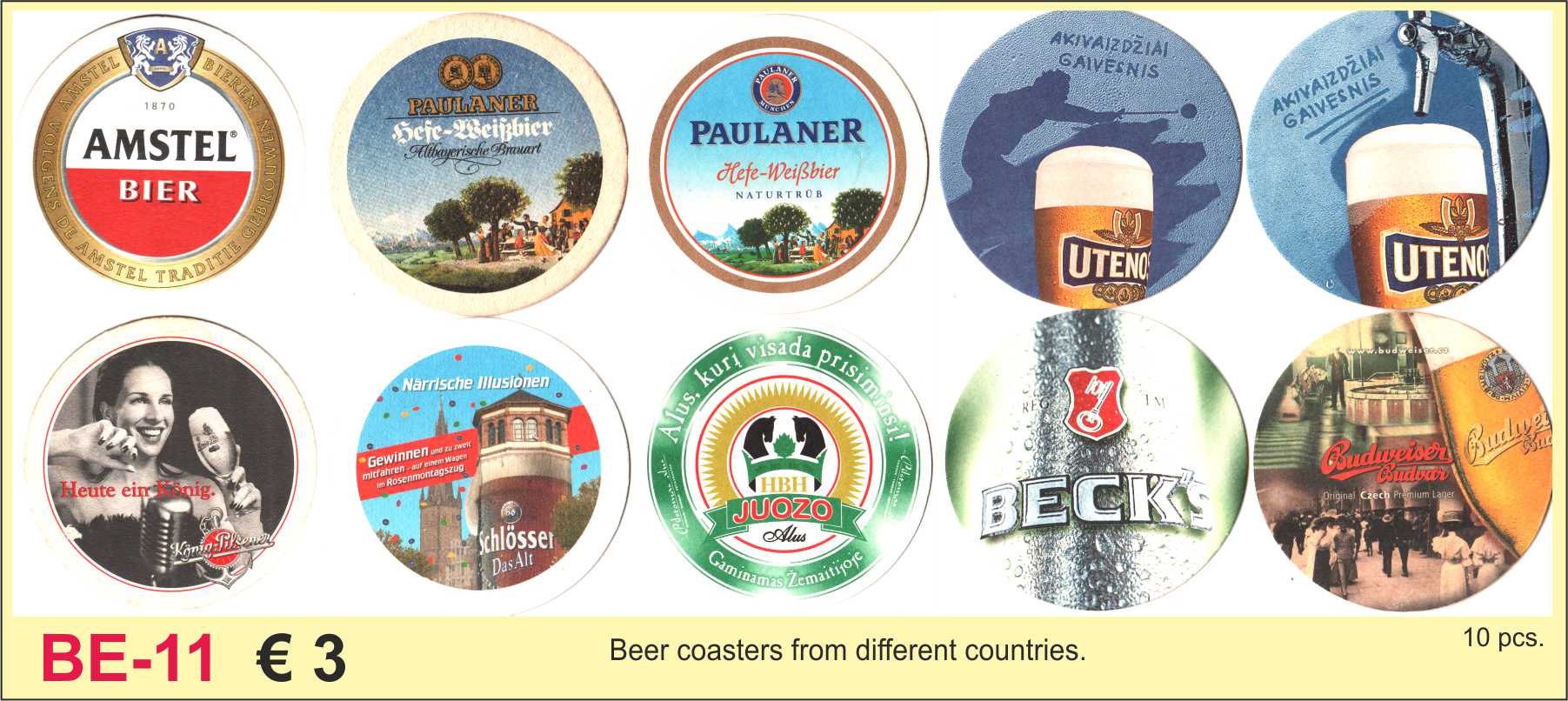 Beer coasters